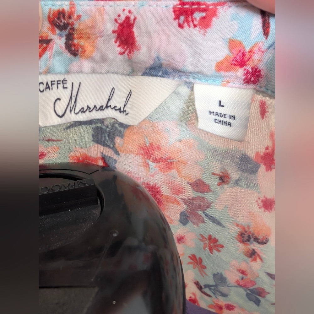Caffe' Marrahesh floral women's blouse - Picture 4 of 10